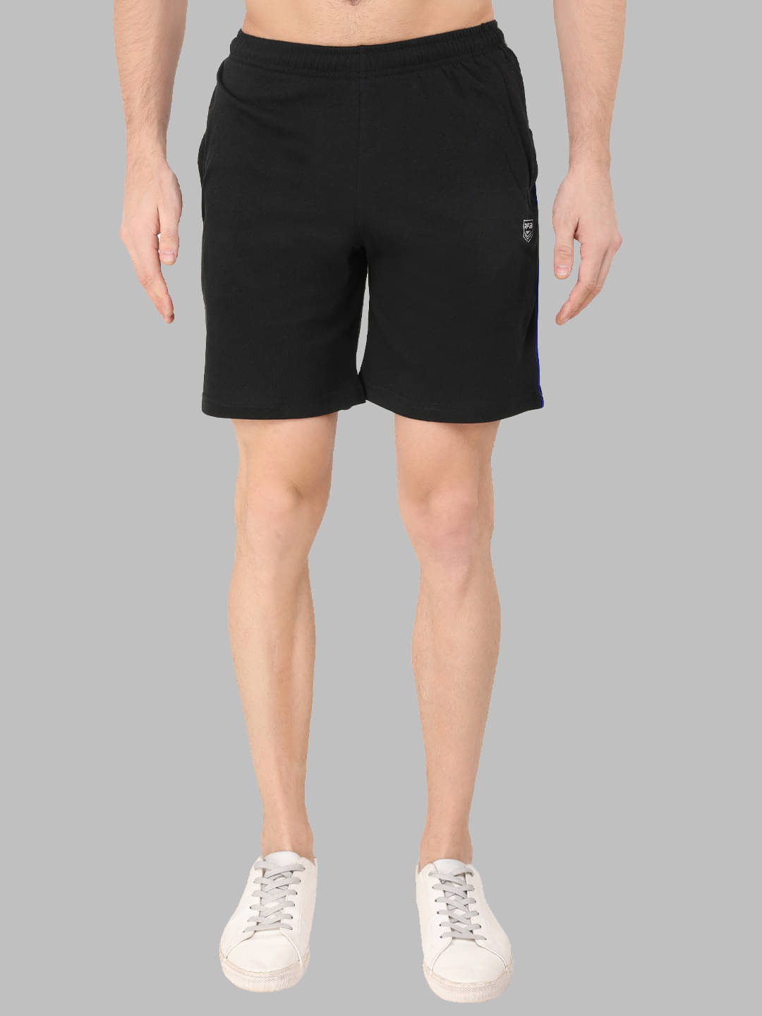 DISTORTION CREW Black Cotton Blend Men's Shorts ( Pack of 1 )     			DISTORTION CREW Black Cotton Blend Men's Shorts ( Pack of 1 )