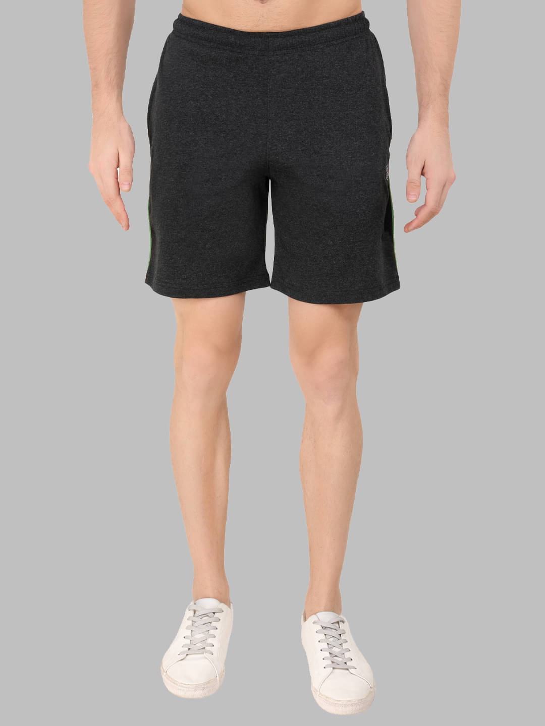     			DISTORTION CREW Charcoal Cotton Blend Men's Shorts ( Pack of 1 )