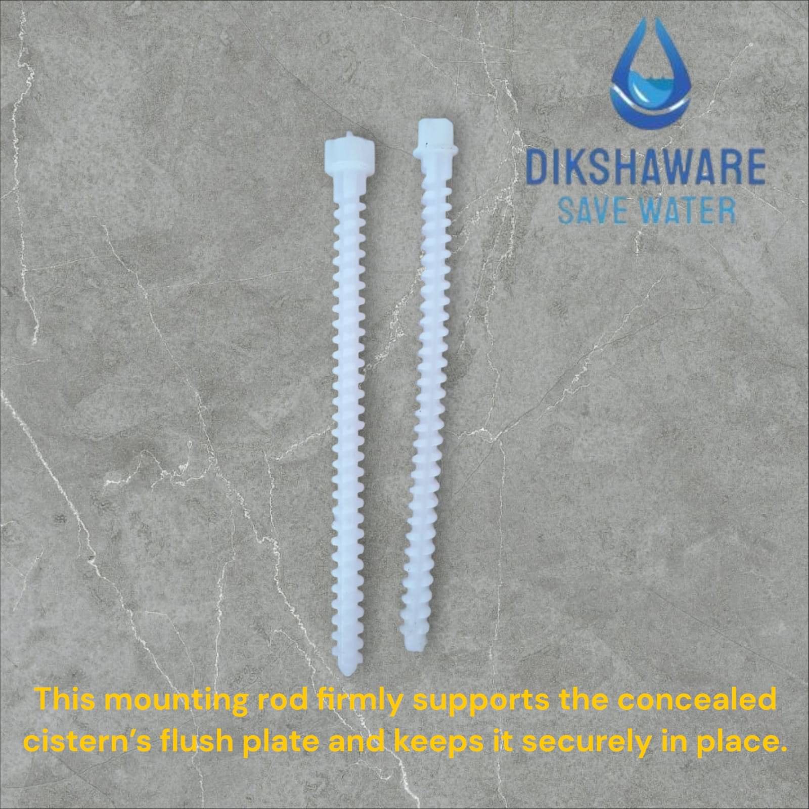     			Dikshaware Mounting Rods or Fast Screws (120mm or 4.75" Long) for Hindware Concealed Cisterns Only