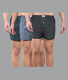 Dollar Pack of 3 Cotton Boxers For Men's ( Assorted 1 )