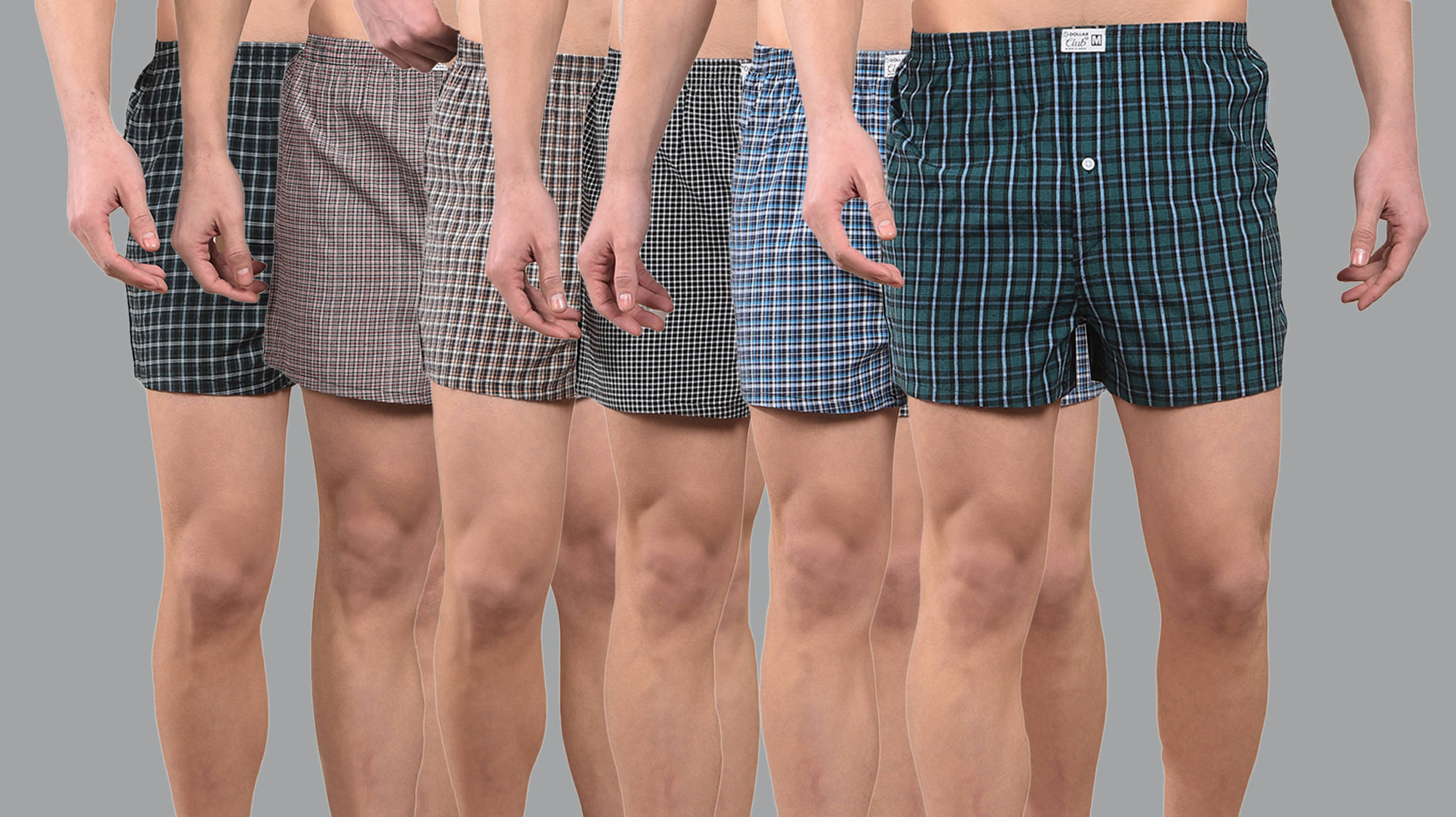 Dollar Pack of 6 Cotton Boxers For Men's ( Assorted 1 )     			Dollar Pack of 6 Cotton Boxers For Men's ( Assorted 1 )