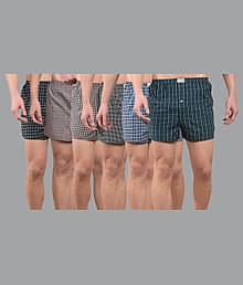 Dollar Pack of 6 Cotton Boxers For Men's ( Assorted 1 )