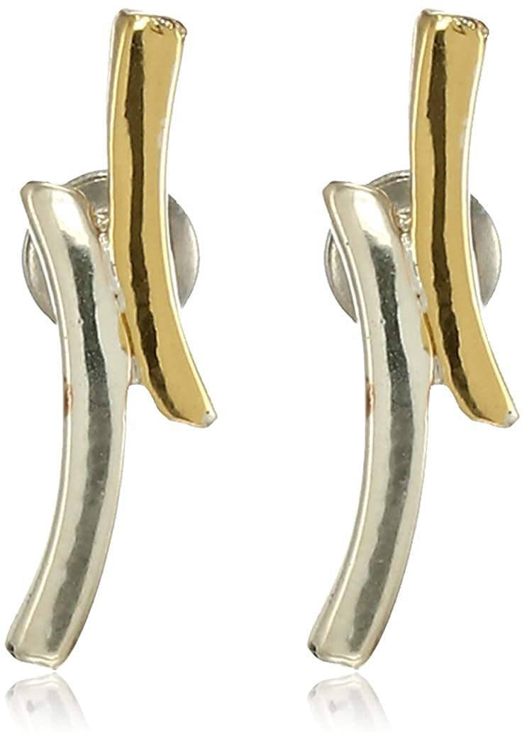     			Estele Golden Stud Earrings ( Pack of 1 )