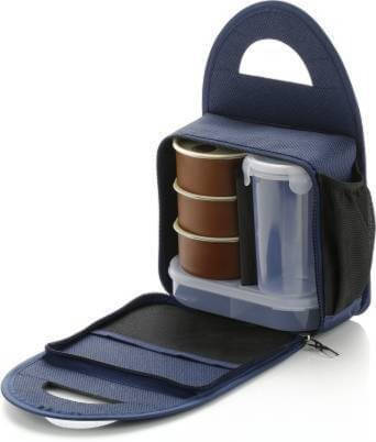     			FIVANIO Lunch Box leak proof lunch Plastic Lunch Box 4 - Container ( Pack of 1 )