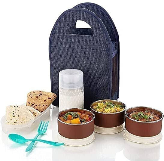     			FIVANIO Premium lunch box Plastic Lunch Box 4 - Container ( Pack of 1 )