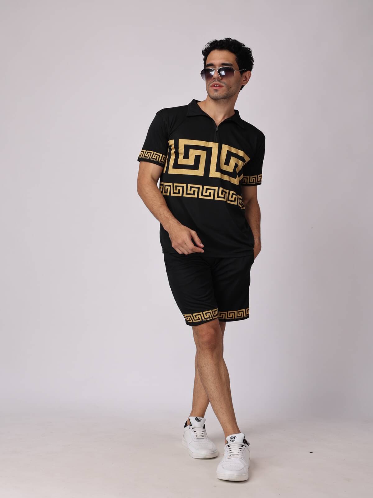 FLIRTY SOUL Men's T-shirt With Shorts Co-Ords Set ( Pack of 1 , Black ) FLIRTY SOUL Men's T-shirt With Shorts Co-Ords Set ( Pack of 1 , Black )