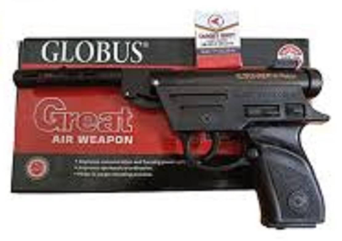     			GLOBUS GREAT TOY ACTION SHUTTING PRECTIS GUN..