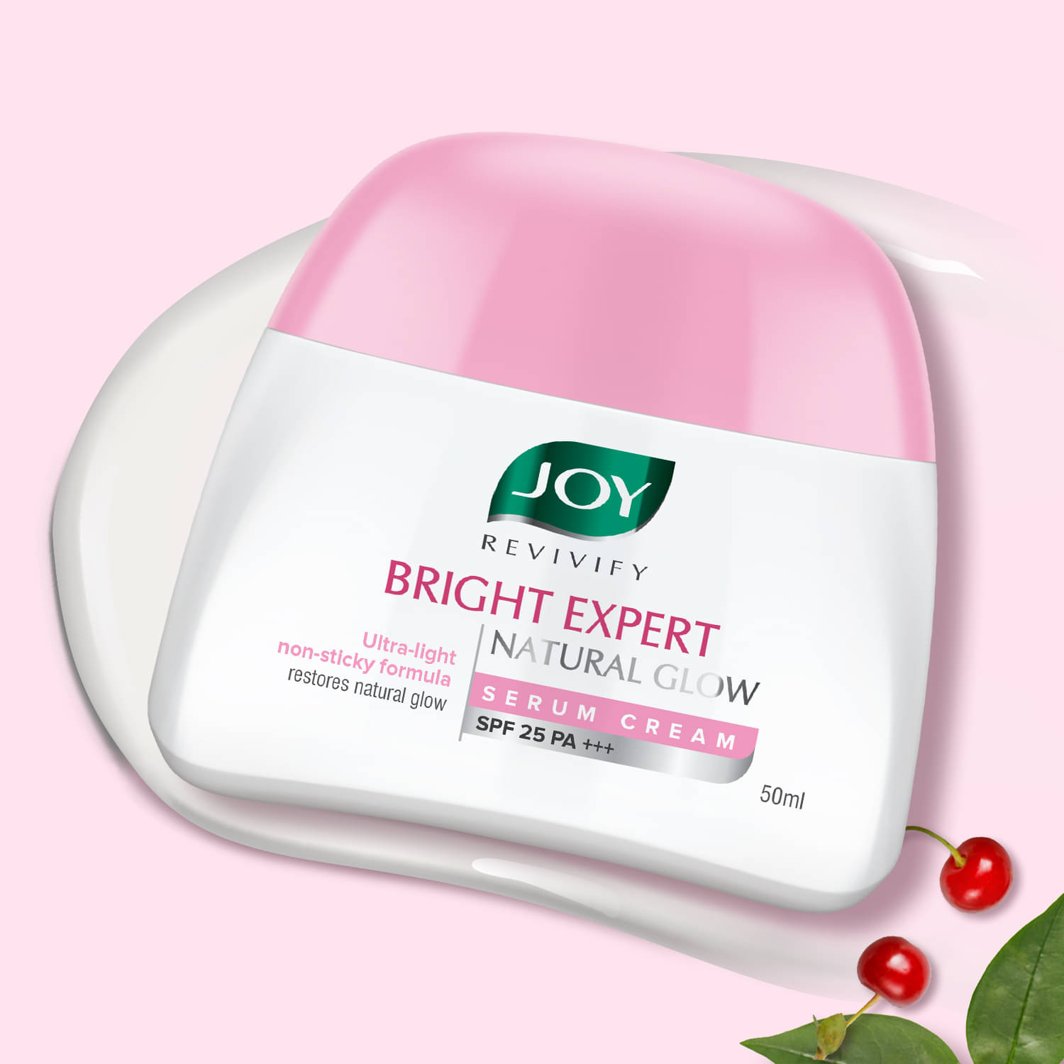     			Joy Brightening Face Cream with SPF 25 PA+++ & Niacinamide Ultra Light & Non Sticky 50gm (Pack of 1)