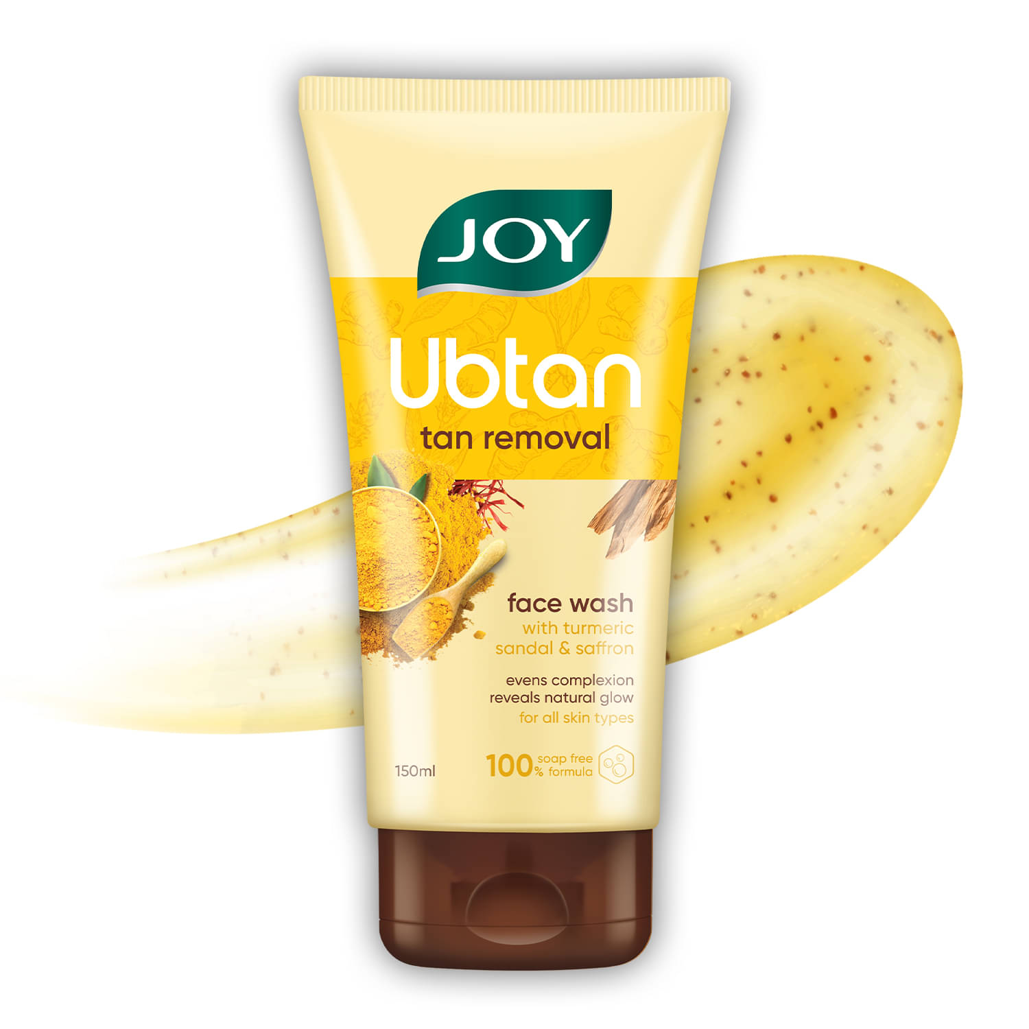 Joy De Tan Ubtan Face Wash Removes Tan Dirt & Blemishes For Naturally Glowing Skin 150ml (Pack of 1) Joy De Tan Ubtan Face Wash Removes Tan Dirt & Blemishes For Naturally Glowing Skin 150ml (Pack of 1)
