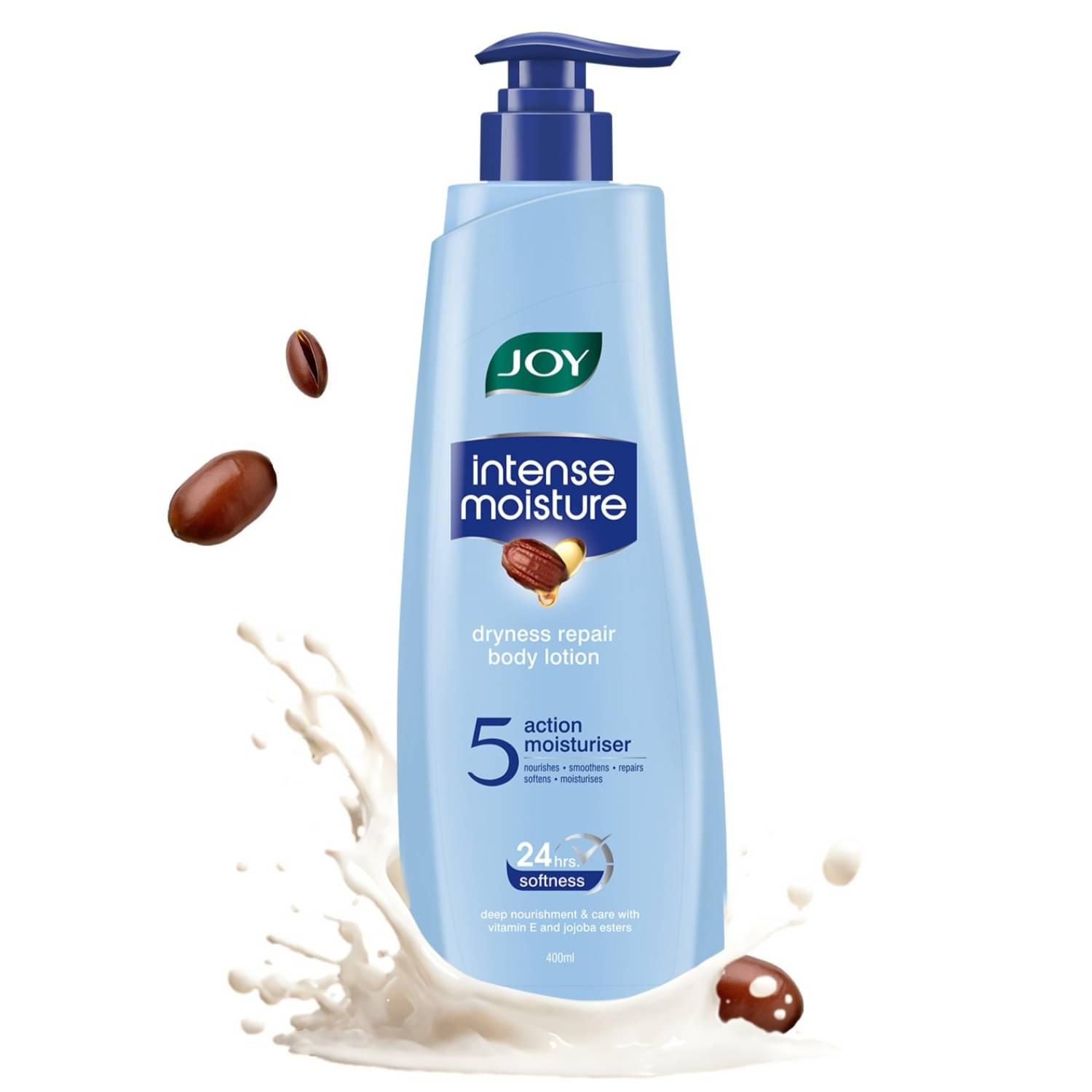 Joy Intense Moisture Body Lotion With Shea Butter Jojoba & Vitamin E For Dry Skin 400ml (Pack of 1) Joy Intense Moisture Body Lotion With Shea Butter Jojoba & Vitamin E For Dry Skin 400ml (Pack of 1)