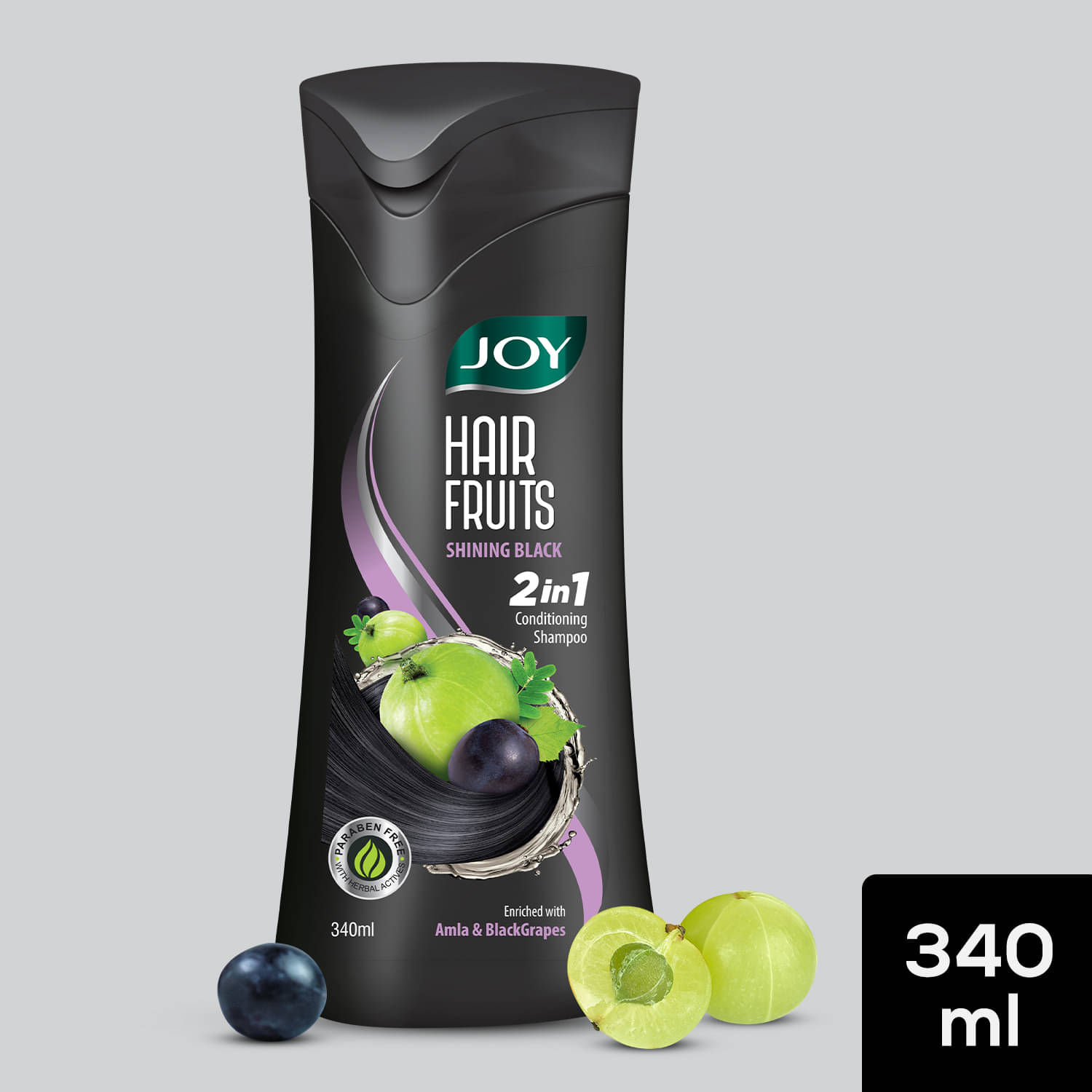     			Joy Shining Black Amla Conditioning Shampoo for Long & Strong Hair 340ml