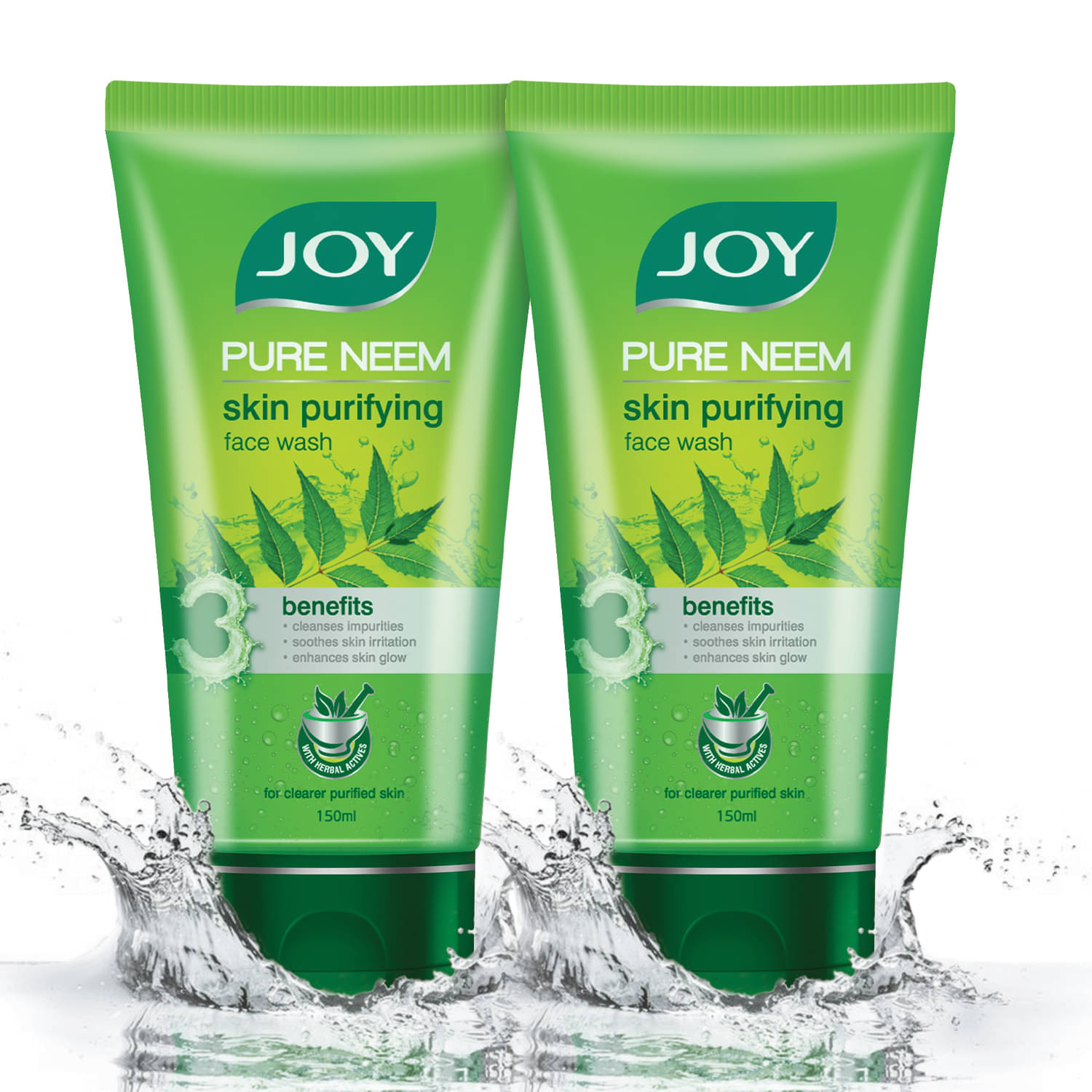 Joy Skin Purifying Neem Face Wash For Oily Skin Fights Acne Pimples & Controls Excess Oil 100ml each (Pack of 2) Joy Skin Purifying Neem Face Wash For Oily Skin Fights Acne Pimples & Controls Excess Oil 100ml each (Pack of 2)
