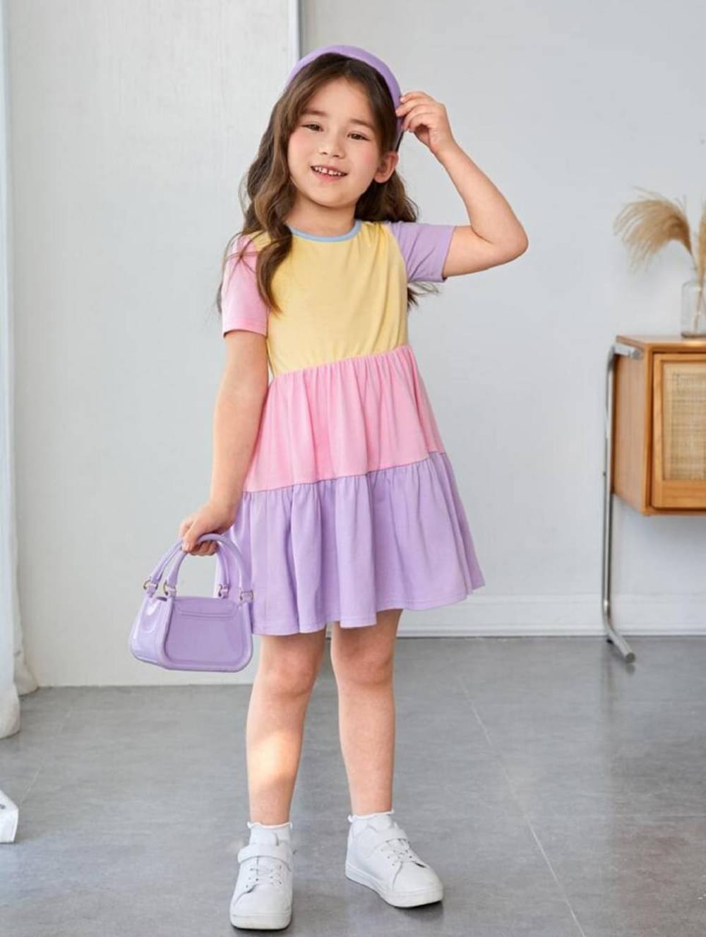 KAFF Cotton Frock For Girls ( Pack of 1 , Multicolor ) KAFF Cotton Frock For Girls ( Pack of 1 , Multicolor )
