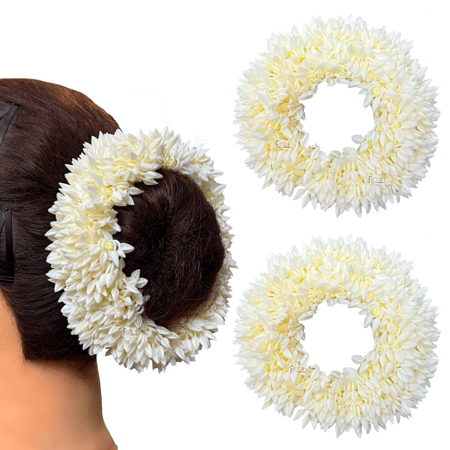 Kailash Creation Global Off-White Women's Scrunchie ( Pack of 3 ) Kailash Creation Global Off-White Women's Scrunchie ( Pack of 3 )