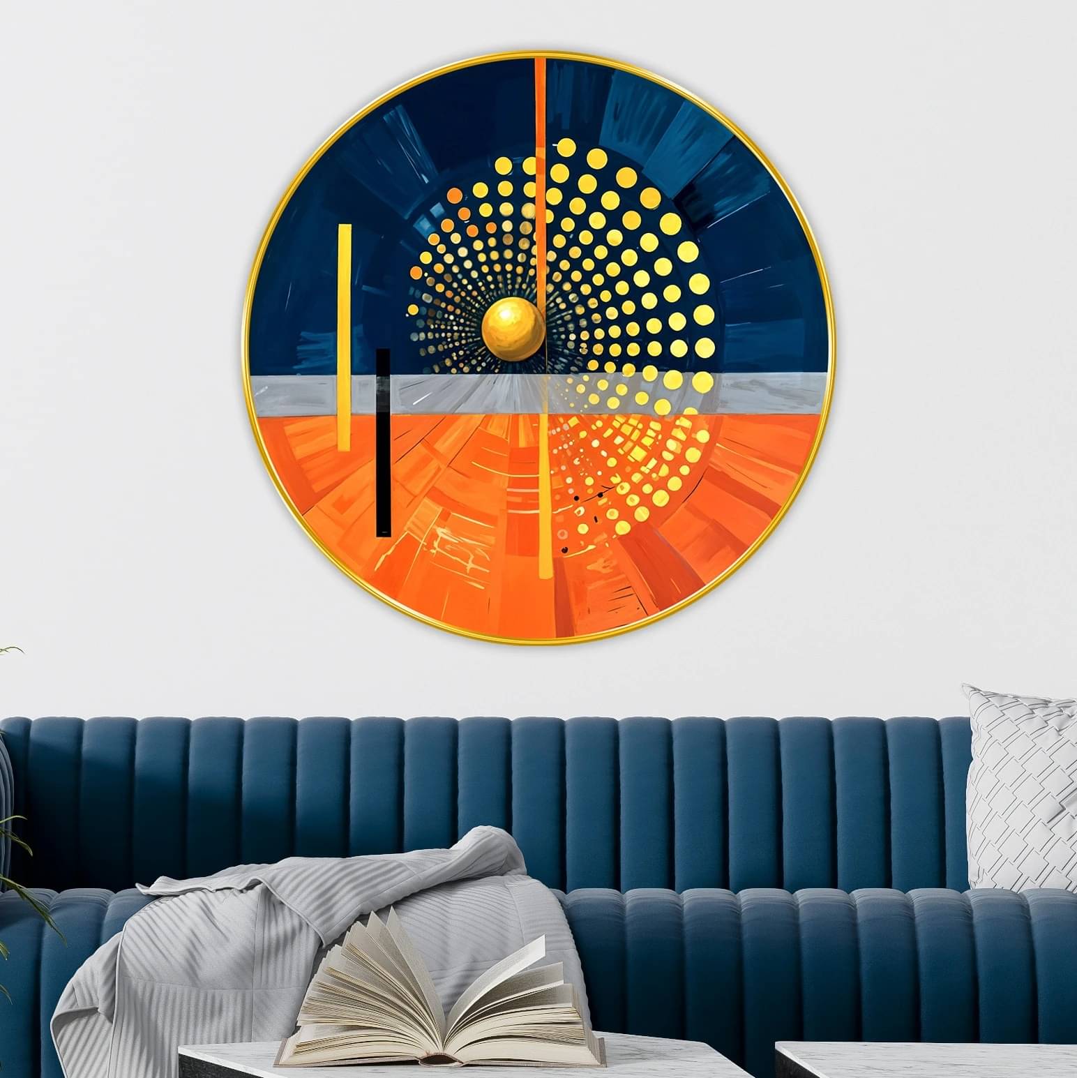 Livin'luxe paintings Abstract modern art Premium Sparkle lamination Golden Slim Frame 40 cm x 40 cm Large Size     			Livin'luxe paintings Abstract modern art Premium Sparkle lamination Golden Slim Frame 40 cm x 40 cm Large Size