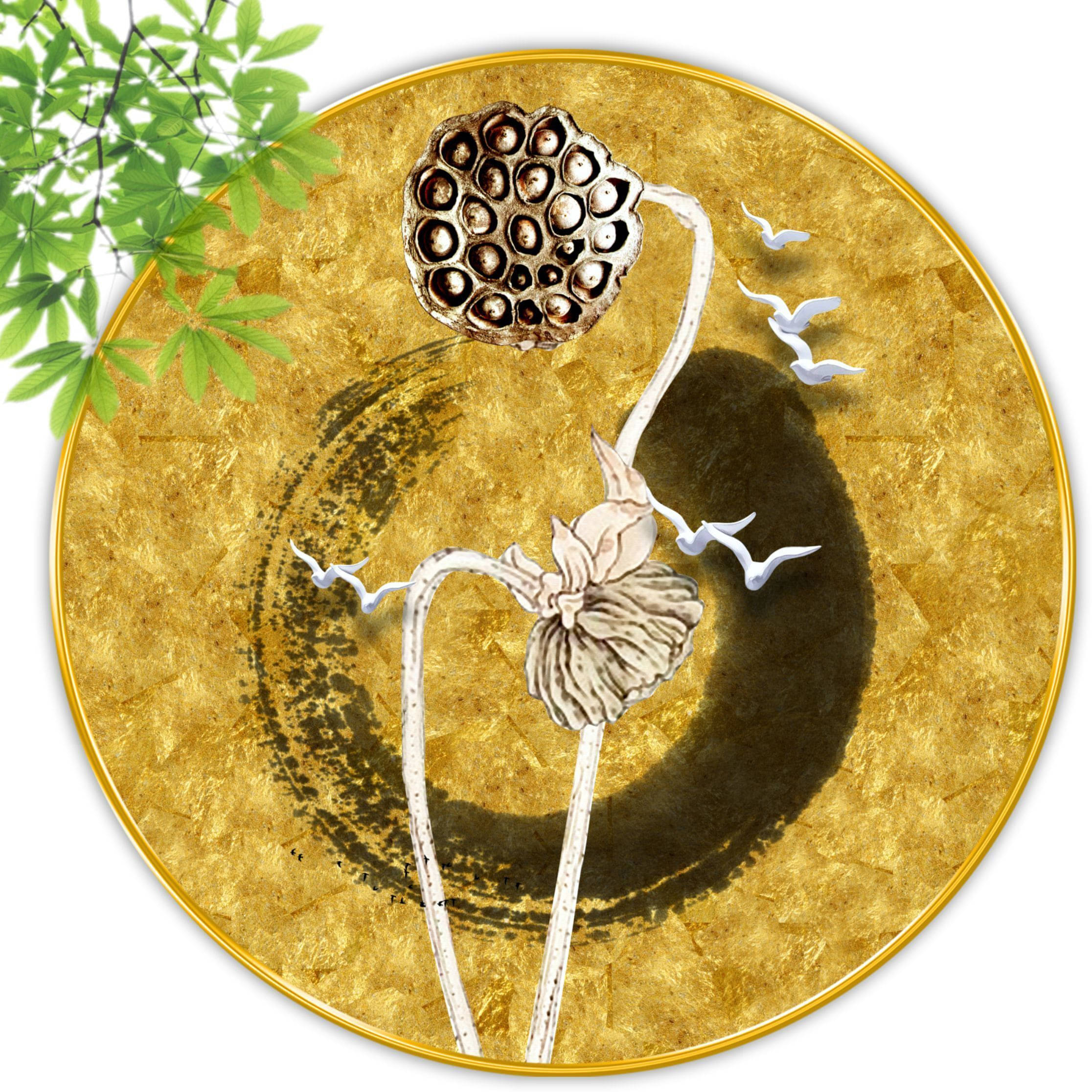 Livin'luxe paintings Abstract modern art Premium Sparkle lamination Golden Slim Frame 40 cm x 40 cm Large Size Livin'luxe paintings Abstract modern art Premium Sparkle lamination Golden Slim Frame 40 cm x 40 cm Large Size