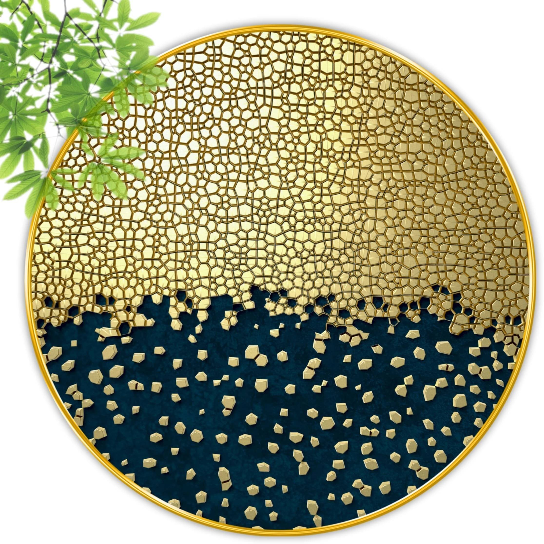 Livin'luxe paintings Abstract modern art Premium Sparkle lamination Golden Slim Frame 40 cm x 40 cm Large Size Livin'luxe paintings Abstract modern art Premium Sparkle lamination Golden Slim Frame 40 cm x 40 cm Large Size