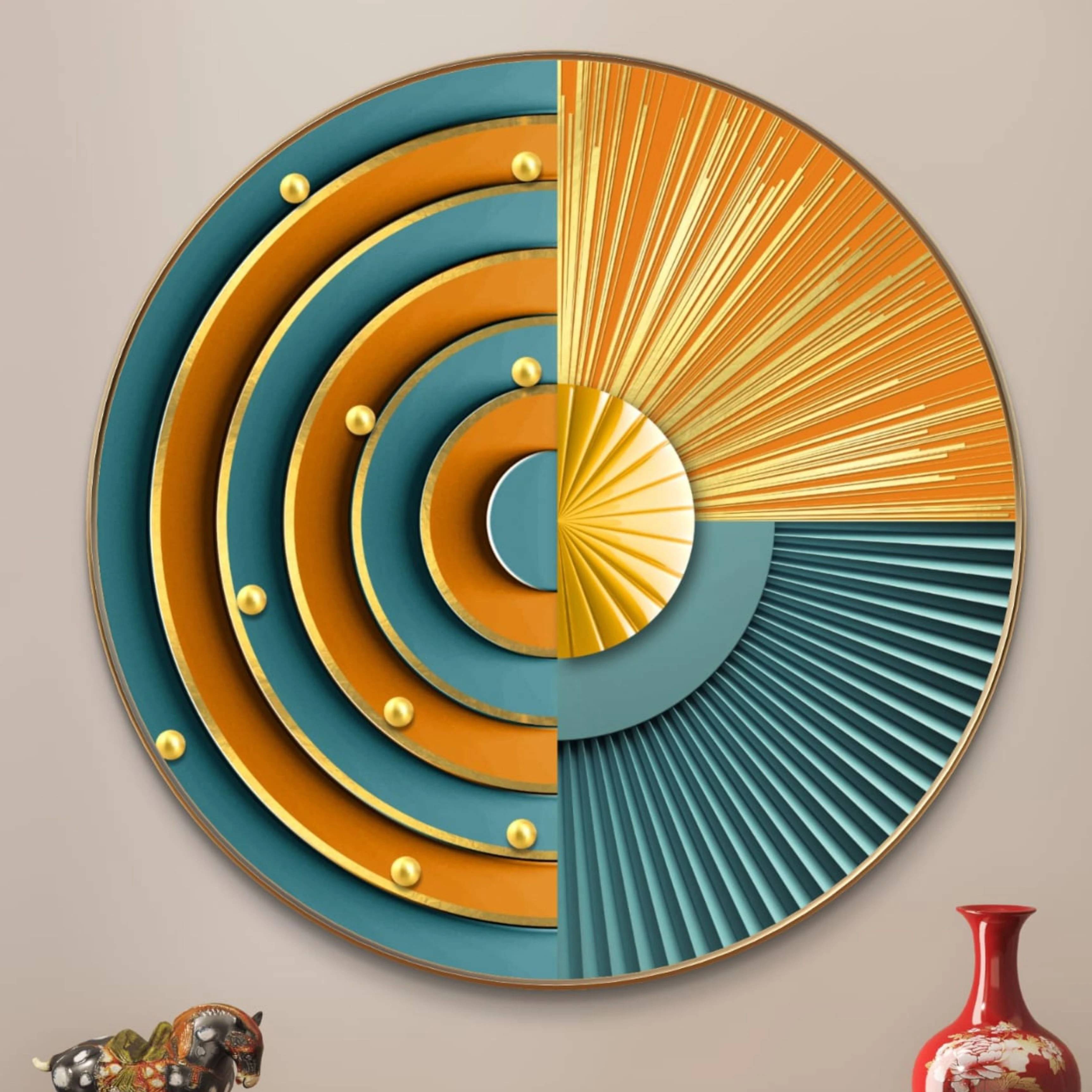 Livin'luxe paintings Abstract modern art Premium Sparkle lamination Golden Slim Frame 40 cm x 40 cm Large Size Livin'luxe paintings Abstract modern art Premium Sparkle lamination Golden Slim Frame 40 cm x 40 cm Large Size