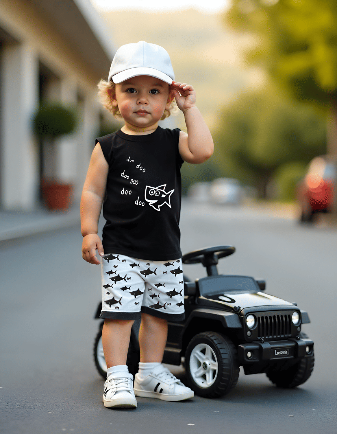     			Lofn Pack of 1 Unisex Cotton T-Shirt & Shorts Set ( Multicolor )