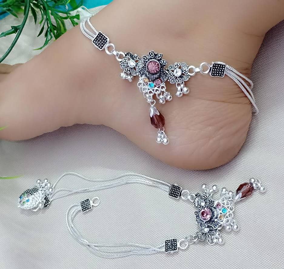 MGSV Maroon Anklets ( Pack of 2 ) - Anklets | Buy online on ZillyBuy
