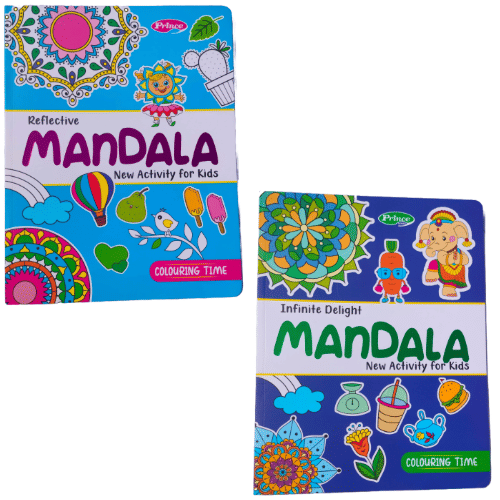 Mandala Colouring Book Combo for Kids | Set of 2 (Reflective + Infinite Delight) | Creative Mindfulness Activity Mandala Colouring Book Combo for Kids | Set of 2 (Reflective + Infinite Delight) | Creative Mindfulness Activity