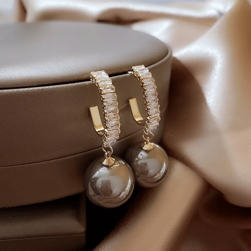PUJVI Golden Hoops Earrings ( Pack of 1 ) - Earrings | Buy online on ZillyBuy