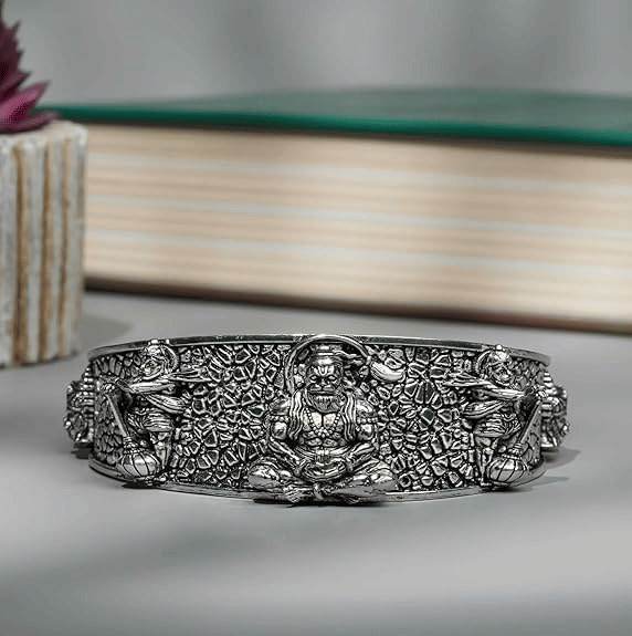 SUNHARI Silver Kada ( Pack of 1 ) - Bangles & Bracelets | Buy online on ZillyBuy