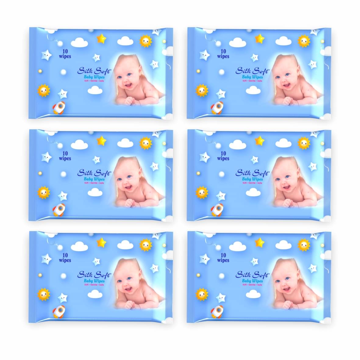 Silk Soft Non Scented Wet wipes For Babies ( Pack of 6 ) Silk Soft Non Scented Wet wipes For Babies ( Pack of 6 )