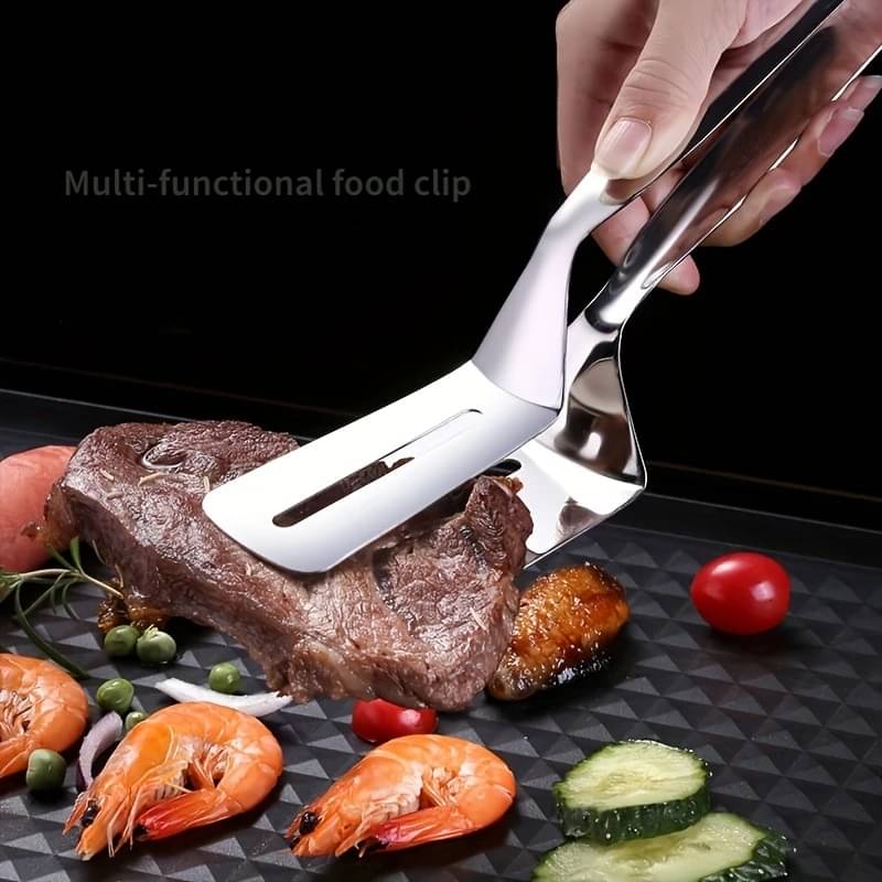 Sterling Bazaar Stainless Steel Cooking Serving Turner Frying Food Tongs, Steak Clip Clamp, Chapati Tong (Set of 1)     			Sterling Bazaar Stainless Steel Cooking Serving Turner Frying Food Tongs, Steak Clip Clamp, Chapati Tong (Set of 1)