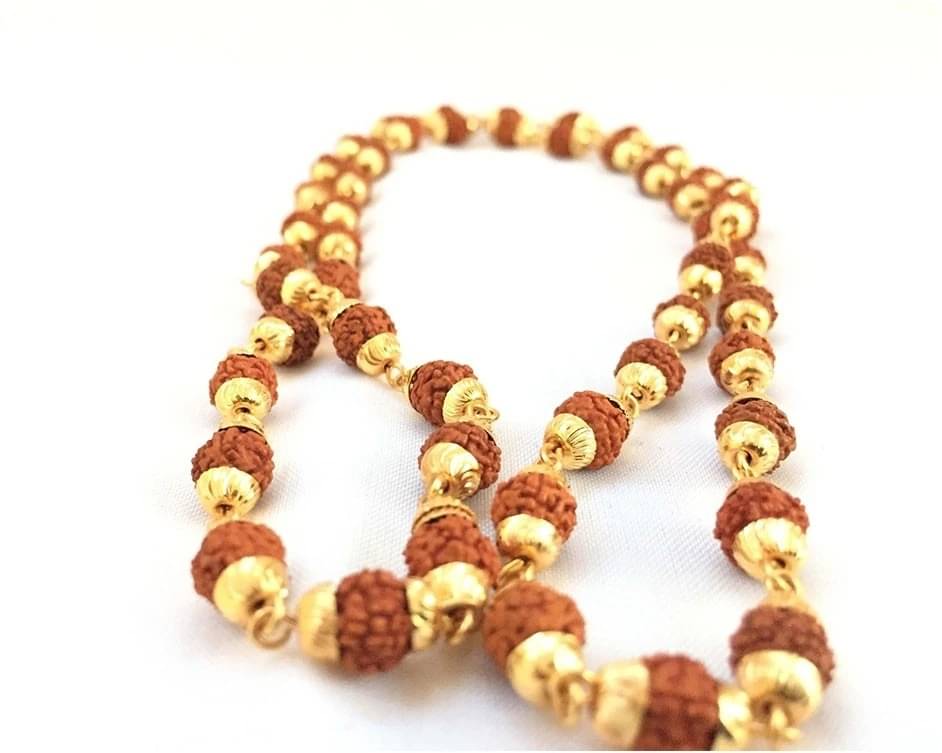 SwamiMart Gold Religious Mala ( Pack of 1 )     			SwamiMart Gold Religious Mala ( Pack of 1 )