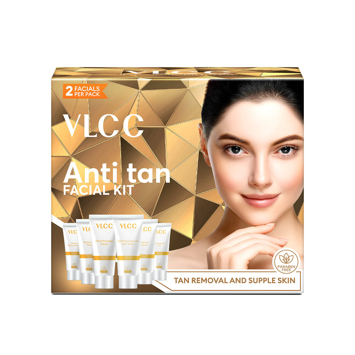     			VLCC 1 VLCC Anti Tan Single Facial Kit 1 Time Use Facial Kit For All Skin Type Cucumber 60g ( Pack of 1 )