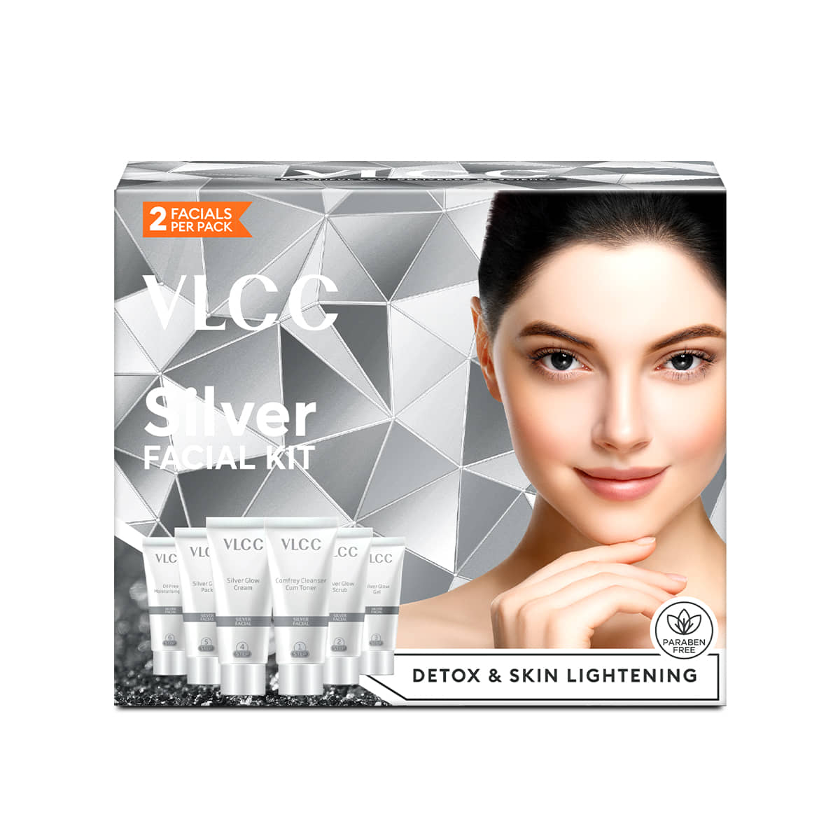 VLCC 2 Times Use Facial Kit For All Skin Type Silver 60 ( Pack of 1 )