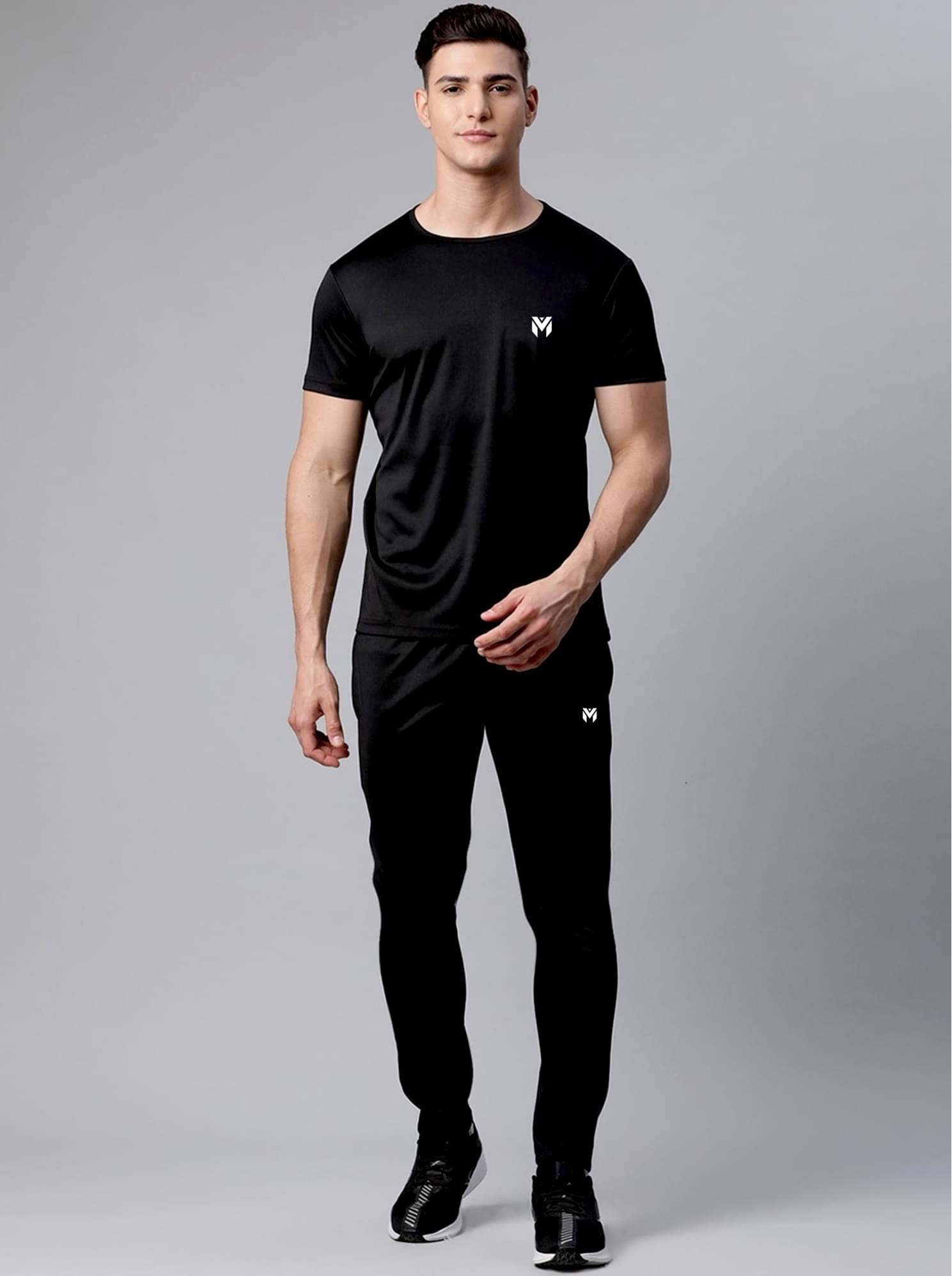     			Vitaan Black Polyester Regular Fit Men's Tracksuit ( Pack of 2 )