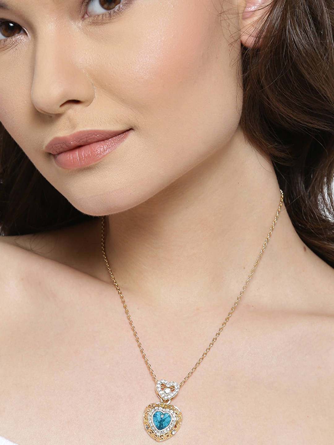 YOUBELLA Blue Pendant ( Pack of 1 ) YOUBELLA Blue Pendant ( Pack of 1 )