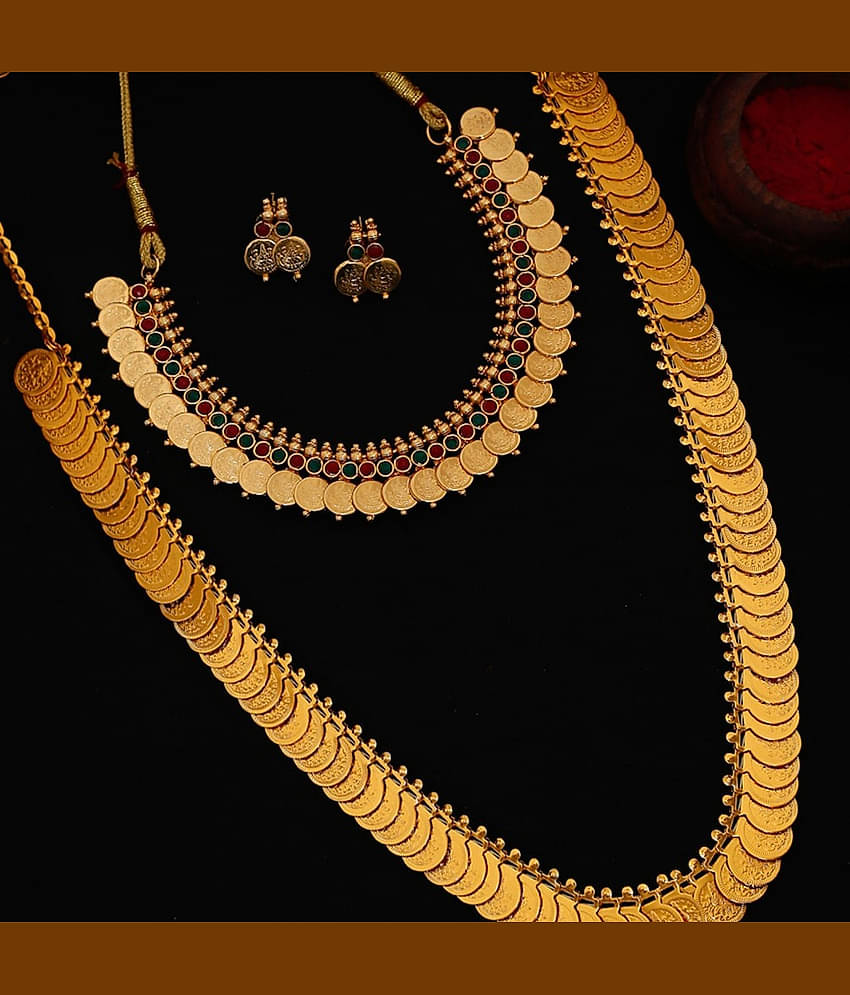 YOUBELLA Multi Color Alloy Necklace Set ( Pack of 1 )