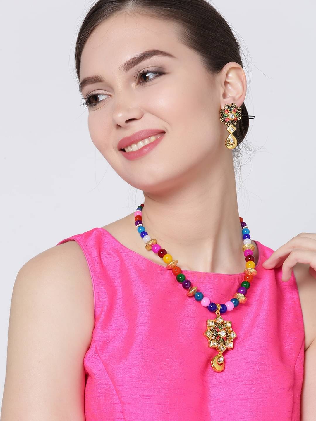     			YOUBELLA Multi Color Body Chain ( Pack of 1 )