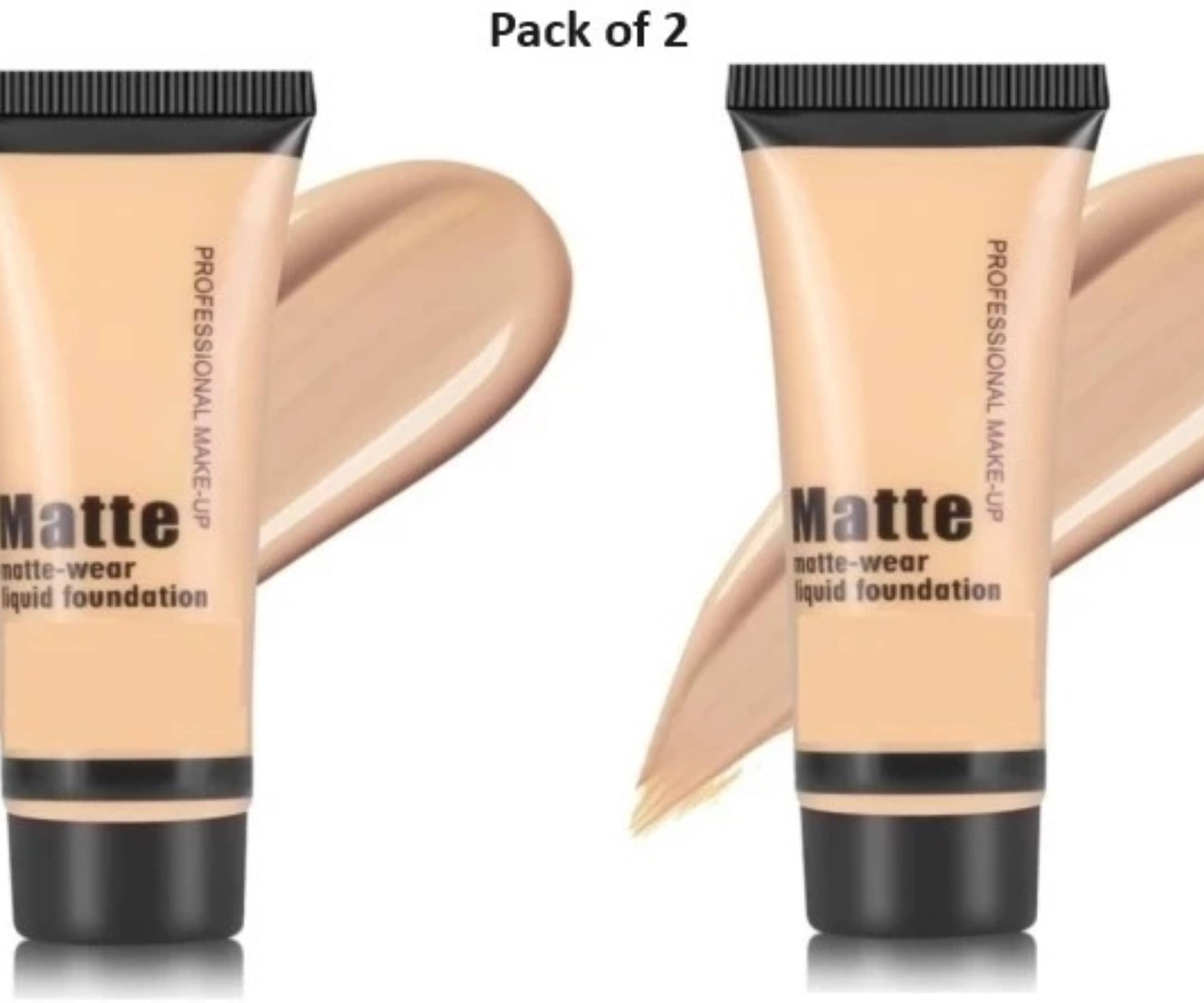     			Yelgo Matte Cream For All Skin Types Skin Light Foundation Pack of 2