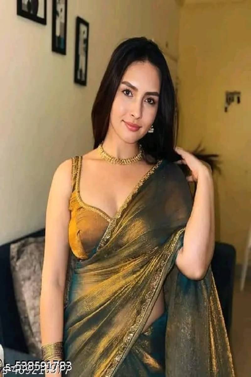 supalee Tex Chiffon Solid Chettinad Saree With Unstitched Blouse Piece ( Gold ) supalee Tex Chiffon Solid Chettinad Saree With Unstitched Blouse Piece ( Gold )