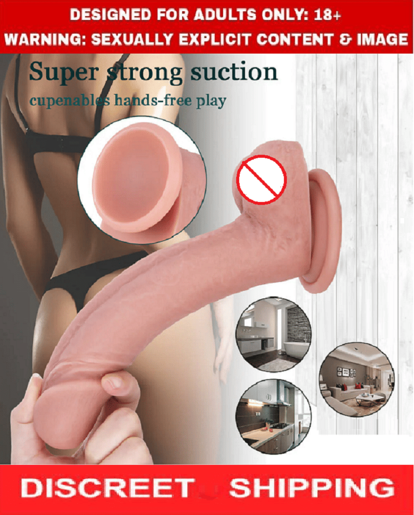 REALISTIC 12 INCH PREMIUM SILICON SKIN DILDO WITH PERFECT SUCTION CUP & BIG BALLS BY SR ENTERPRISE