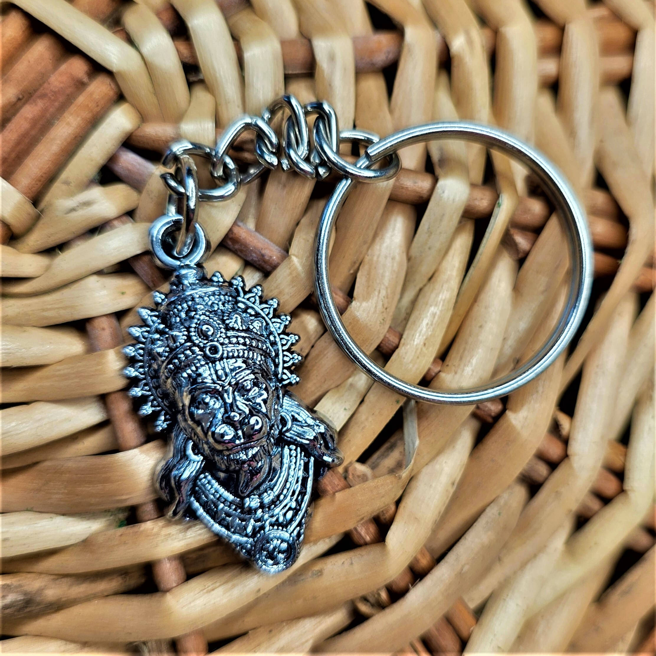     			AKLINA Silver Bike Key Chain ( Pack of 1 )