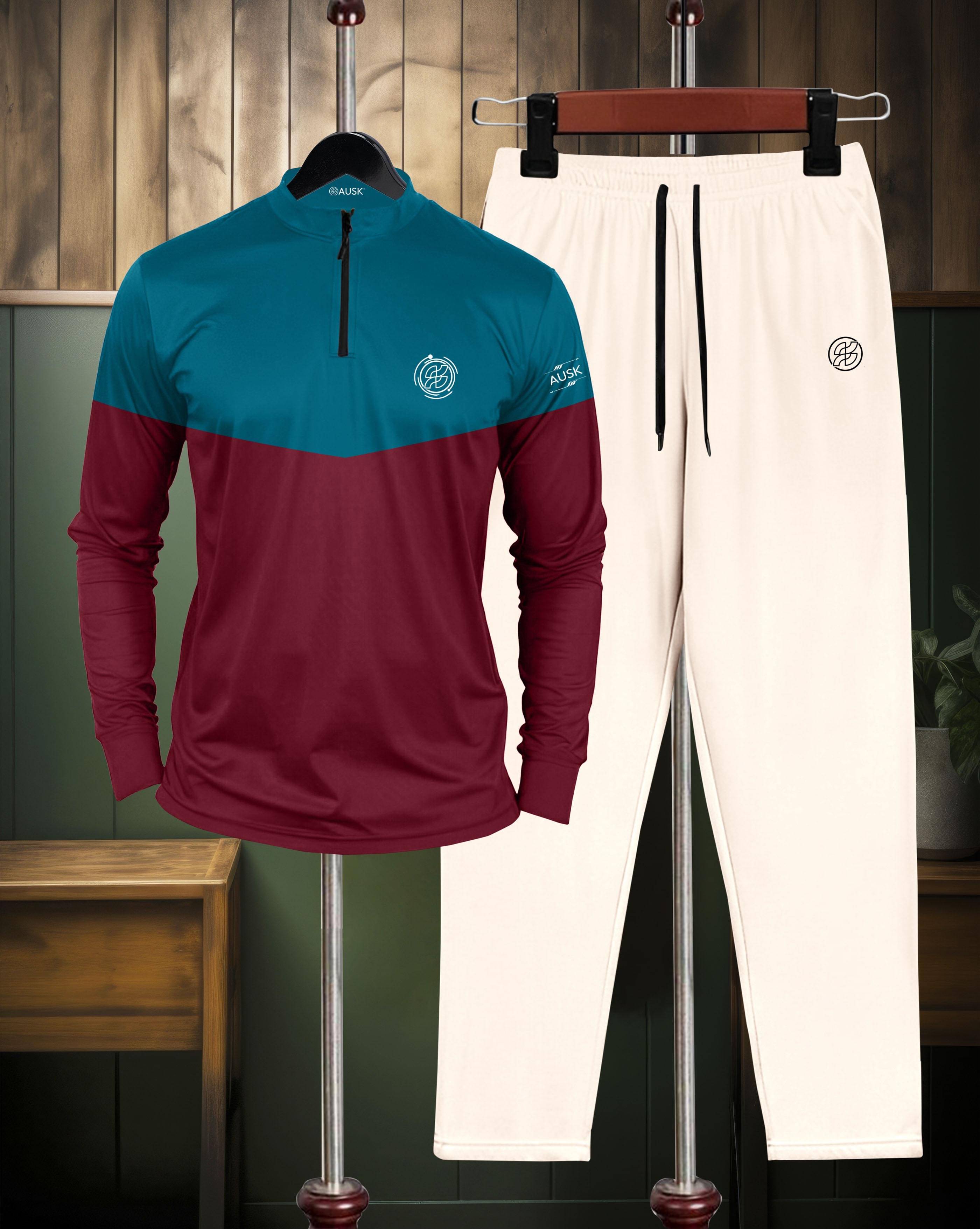     			AOOSH Men's T-shirt With Trousers Co-Ords Set ( Pack of 1 , Multicolor )