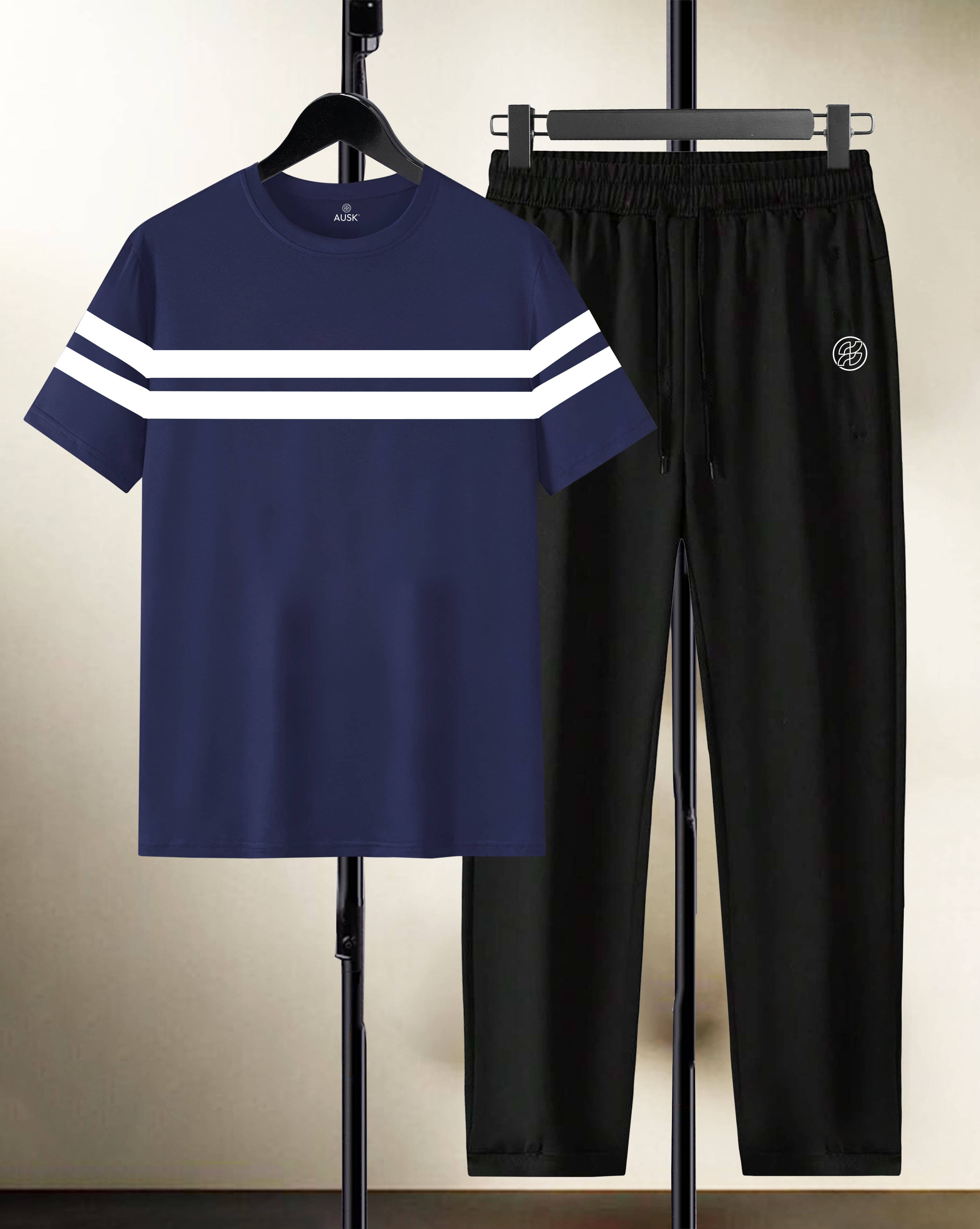     			AOOSH Men's T-shirt With Trousers Co-Ords Set ( Pack of 1 , Multicolor )