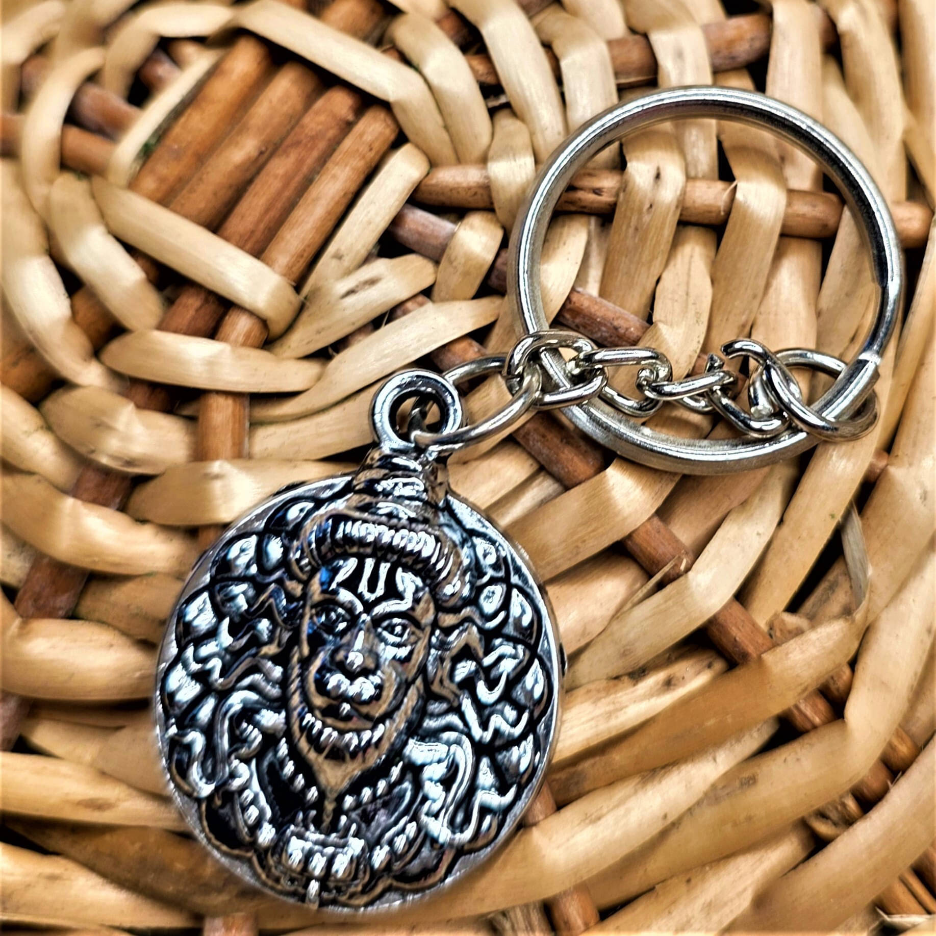     			Charms Silver Bike Key Chain ( Pack of 1 )