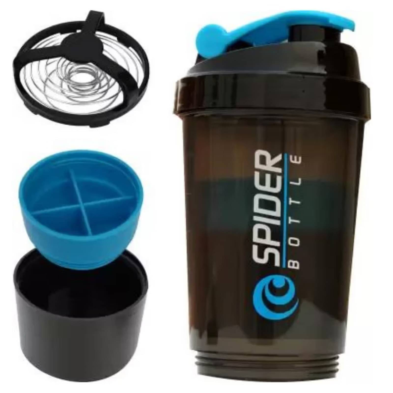 Shopeleven Plastic Blue 500 mL Shaker ( Pack of 1 ) Shopeleven Plastic Blue 500 mL Shaker ( Pack of 1 )