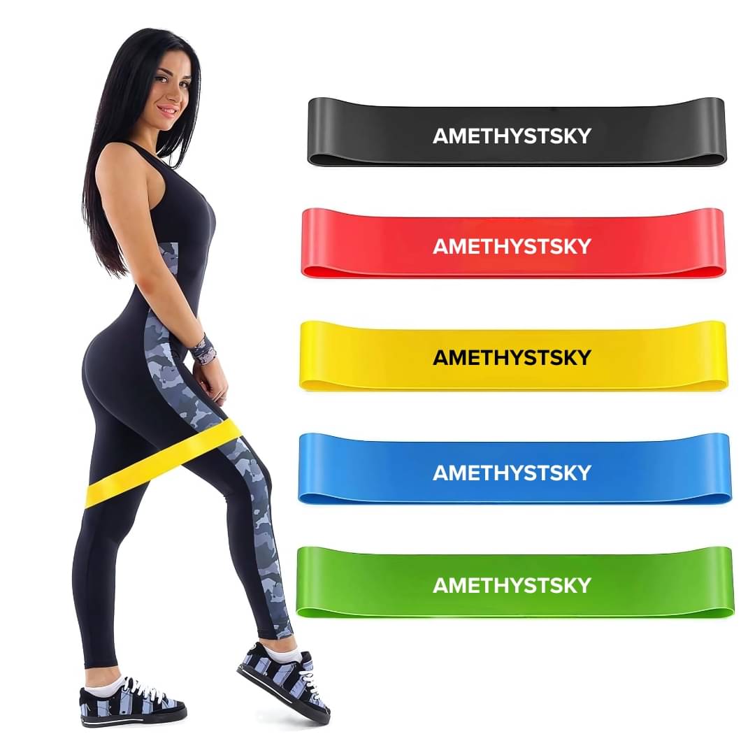     			AMETHYST SKY Rubber Mini Loop Resistance Band 25-30 kg