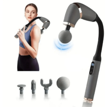     			Amz Deals Deep Tissue Percussion Massager with 4 Heads, 3 Modes, & 6 Speeds, Massage Gun for Athletes & Fitness Enthusiasts, Relieve Muscle Soreness & Tension with Our Powerful