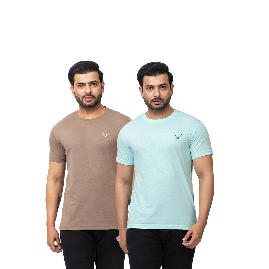 BUFFARO Men Cotton Regular Fit Solid T-Shirt ( Multicolor11 ) BUFFARO Men Cotton Regular Fit Solid T-Shirt ( Multicolor11 )