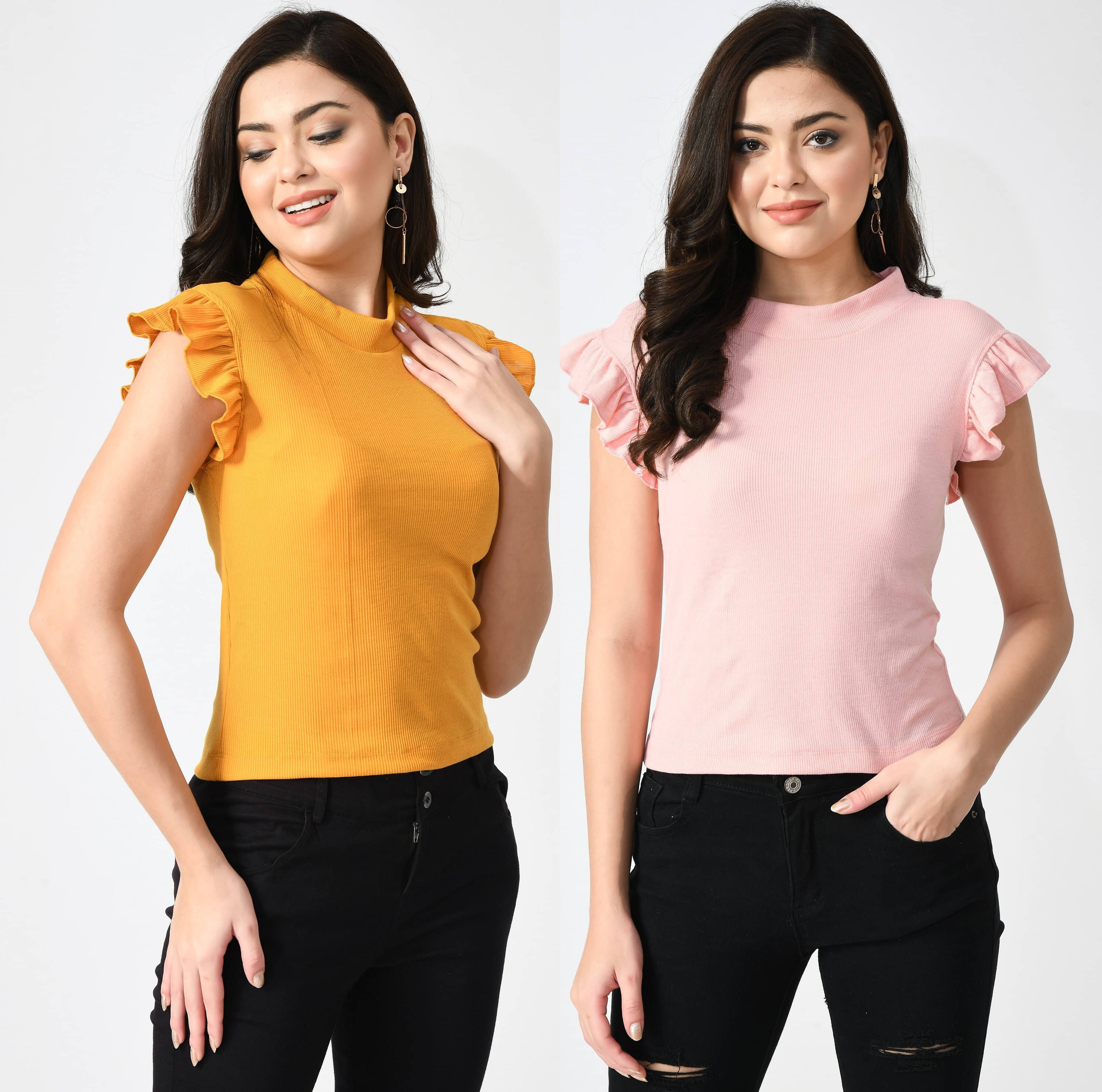    			Brainbees Women's Cotton Blend Regular Top ( Multicolor )