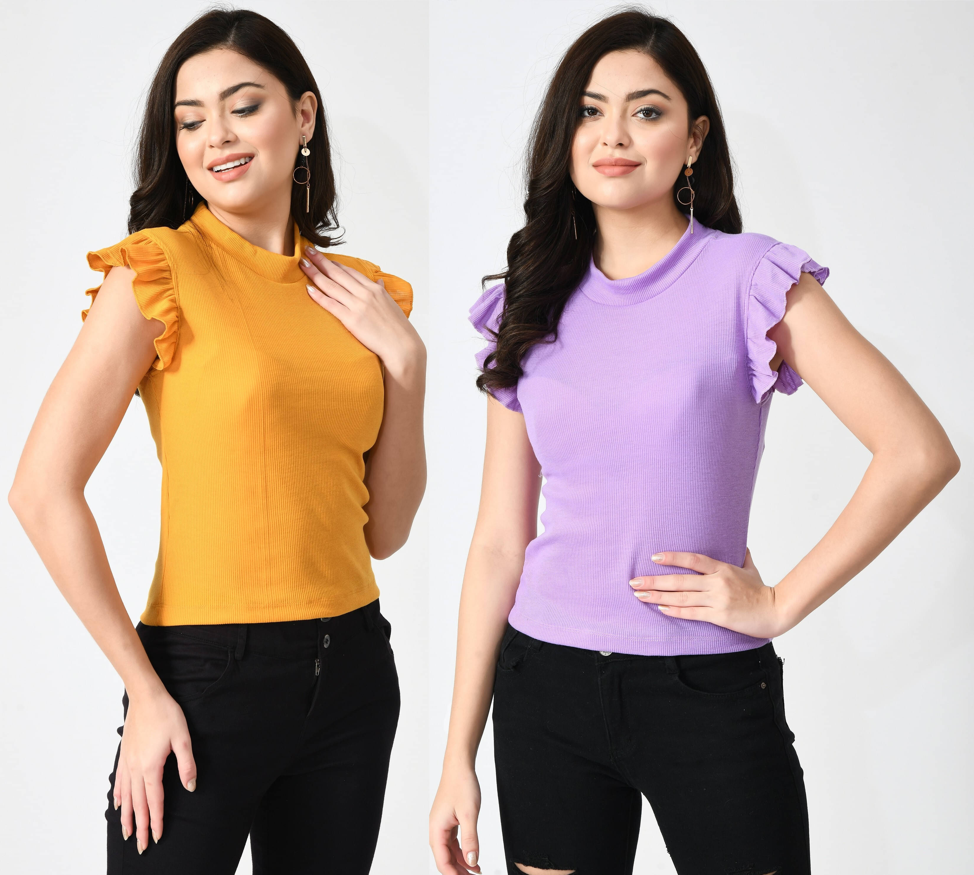     			Brainbees Women's Cotton Blend Regular Top ( Multicolor )