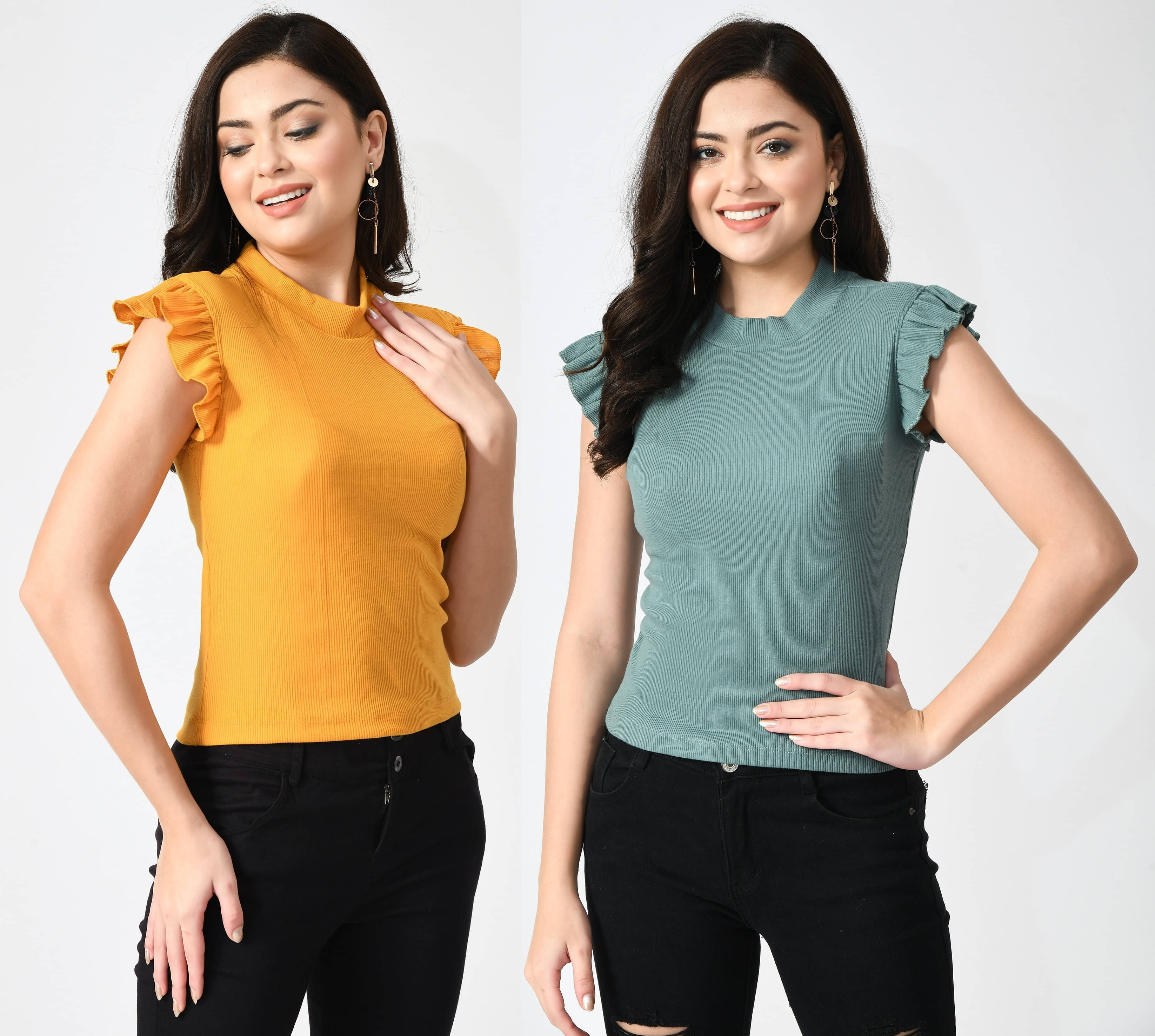 Brainbees Women's Cotton Blend Regular Top ( Multicolor ) Brainbees Women's Cotton Blend Regular Top ( Multicolor )